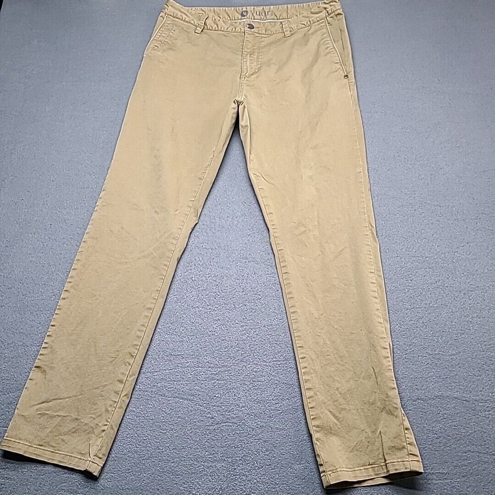 Vuori Collins Mens Chino Pants 33 Khaki Slim Fit Performance Fabric